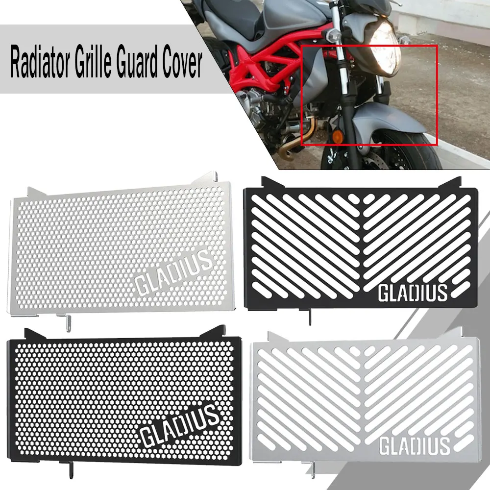 

For SUZUKI SFV650 GLADIUS SFV 650 2009-2016 2015 2014 2013 2012 2011 Motorcycle Radiator Grille Guard Cover Oil Cooler Protector