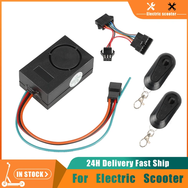 Llave remota de sistema de alarma para patinete eléctrico, pieza de 48v,  52V, 60V - AliExpress