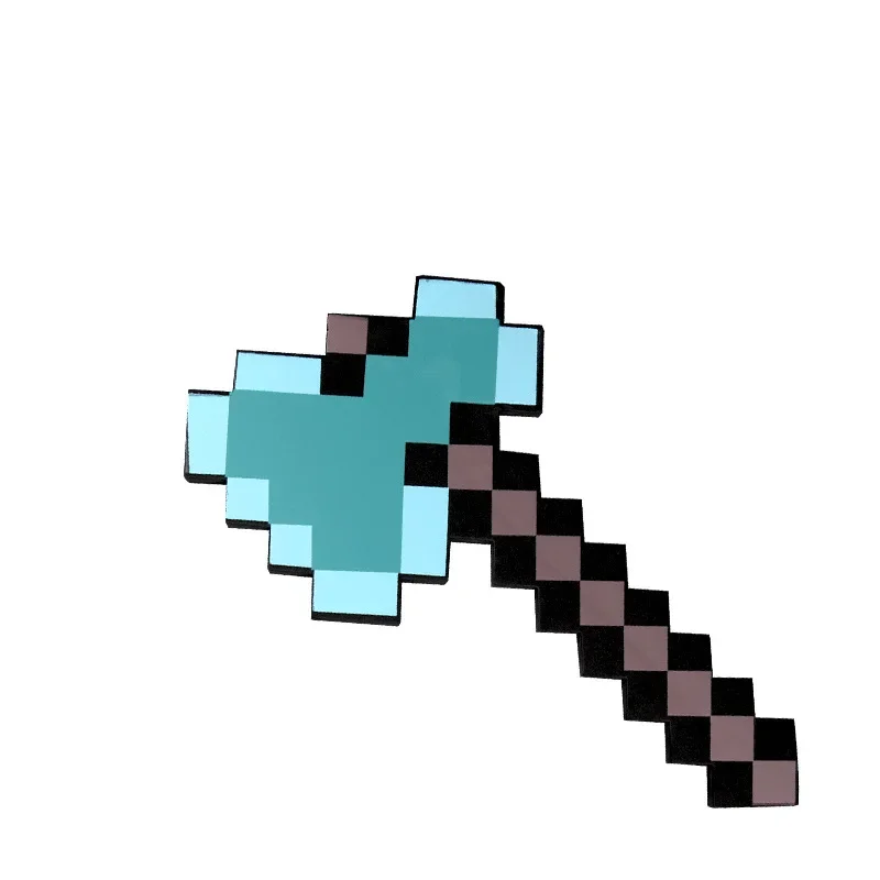 Children Toys Minecraft Design Diamond Sword My World Soft EVA Foam Toy Steve Sword Ax Kids Cosplay Gift