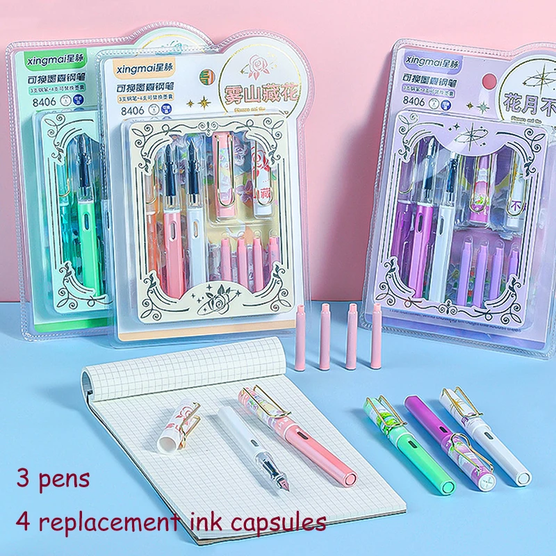 Exercise pen blue erasable ink capsule student stationery prizes