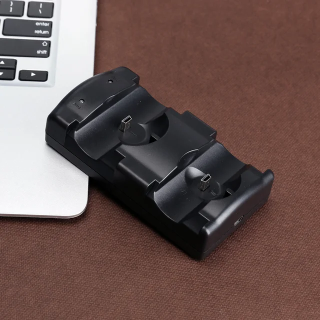 Game Controller Charging Station Professional Dual Charging Stand Accessories for PS3/PS3 Move Wireless Controller