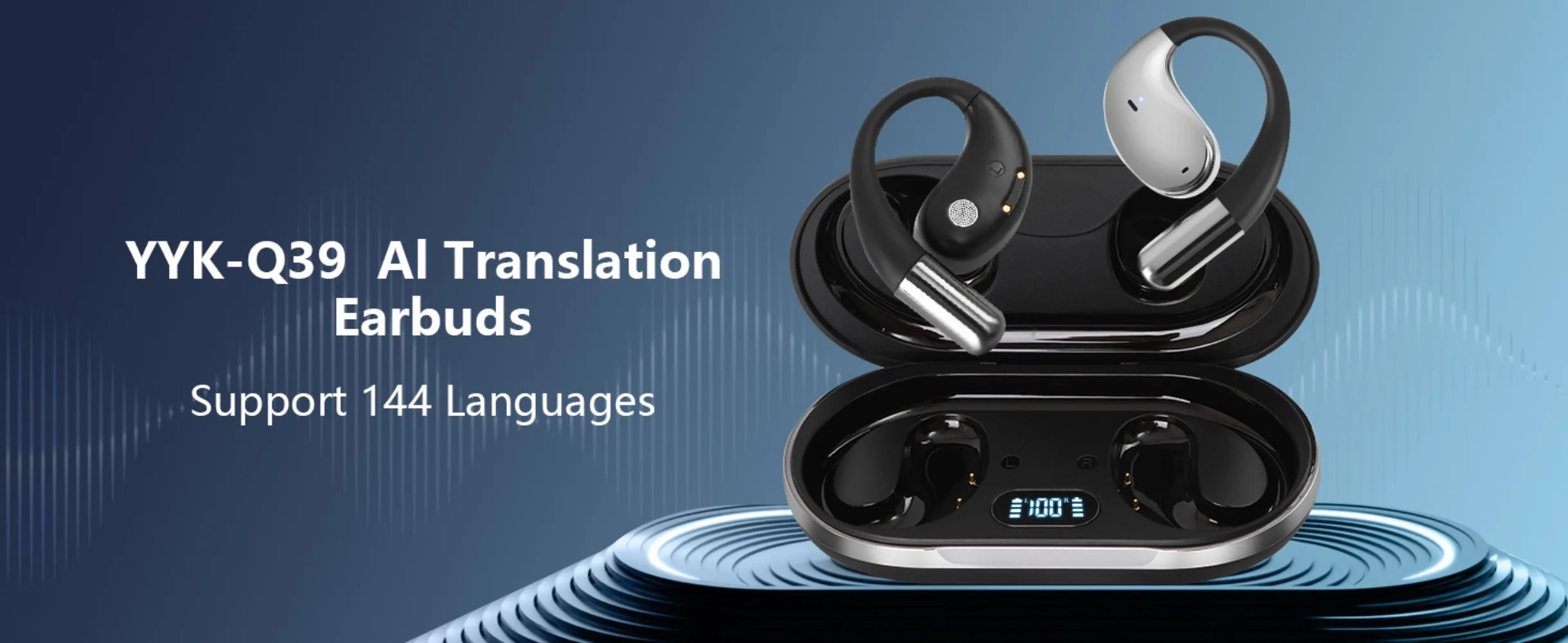 AI Language Translation Wireless Earbuds Bluetooth 5.4 Real Time Ai Headphones