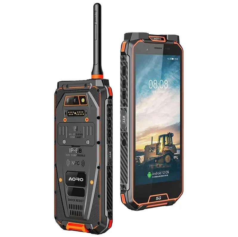 5G 러기드폰 8GB+256GB 안드로이드 12 옥타코어 8000mAh 이상 배터리 내장 충격 방지 방수 IP68 GSM & CDMA LCD 디스플레이