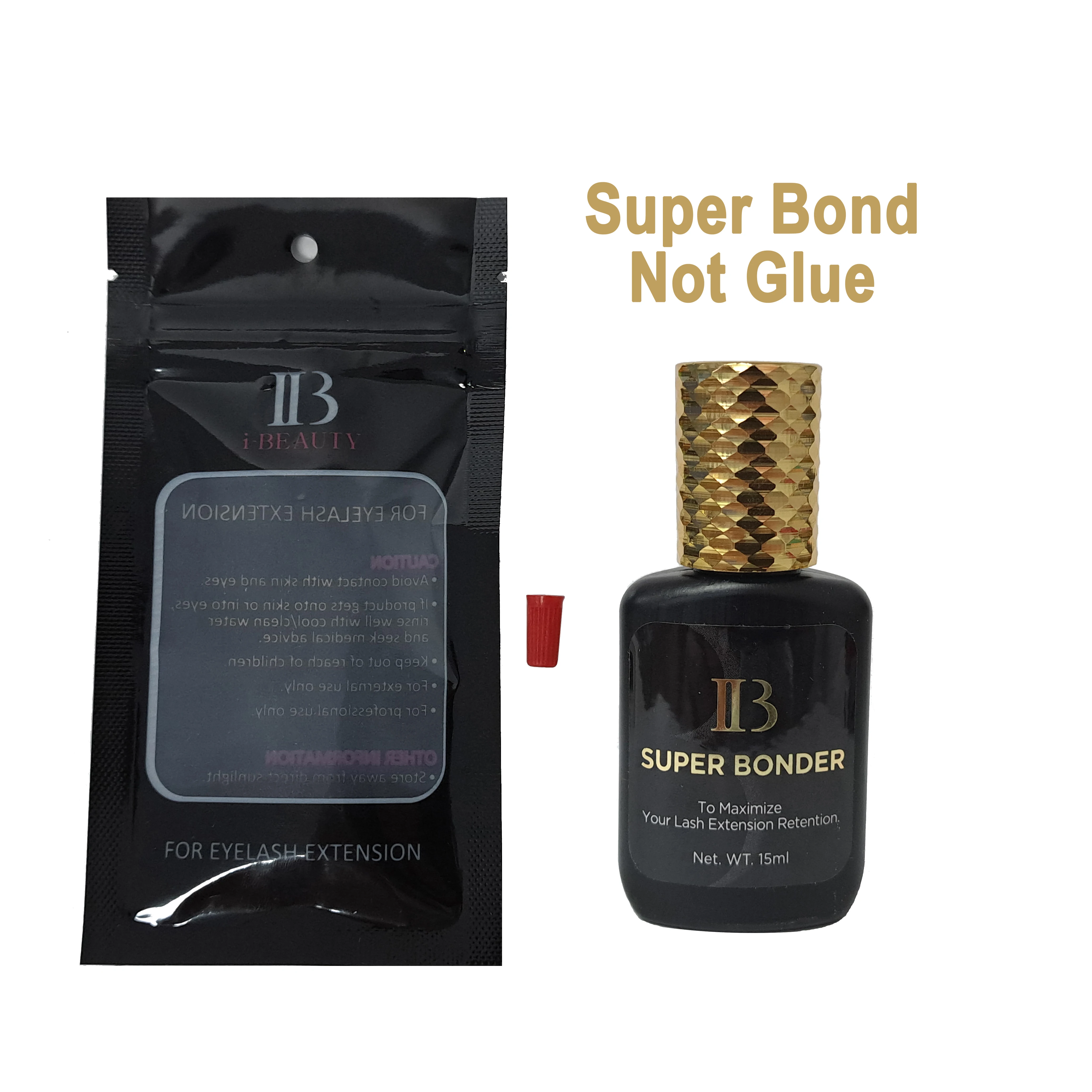 Eyelash Glue 2 Bottles I Beauty Super Plus Glue 1s Drying Adhesive Eyelash Extensive Super Bonder Korea Liquid Clear Health Makeup