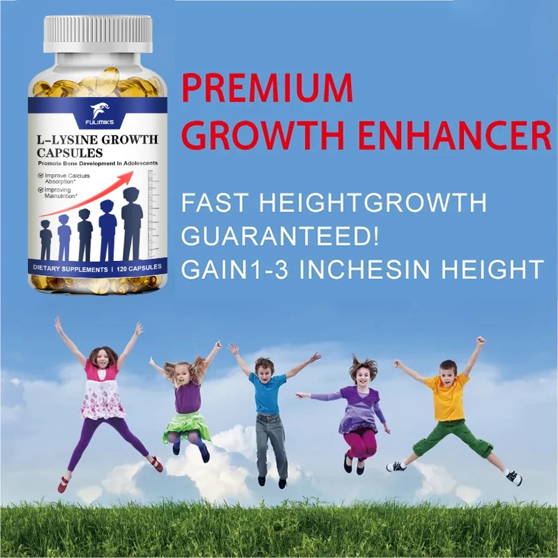 Buy 1 Get 1 Free! Essential L-Lysine Growth Capsules, Plant-Based for Vegans, Promotes Calcium Absorption & Healing 4