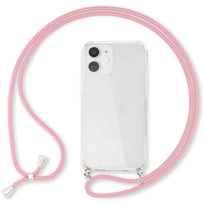 Clear Crossbody Phone Case with Lanyard Necklace and Shoulder Strap