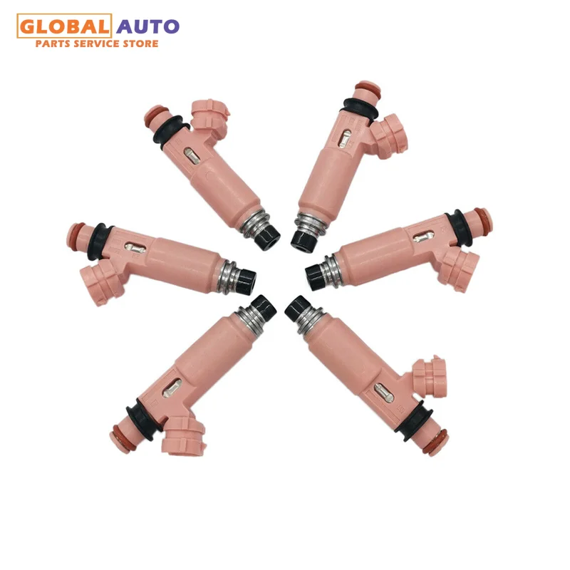 

6PCS 23250-20030 23209-20030 Fuel Injectors 23250-0A020 Suits for Lexus Es330 Rx330 Toyota Camry Highlander Sienna Solara 3.3L