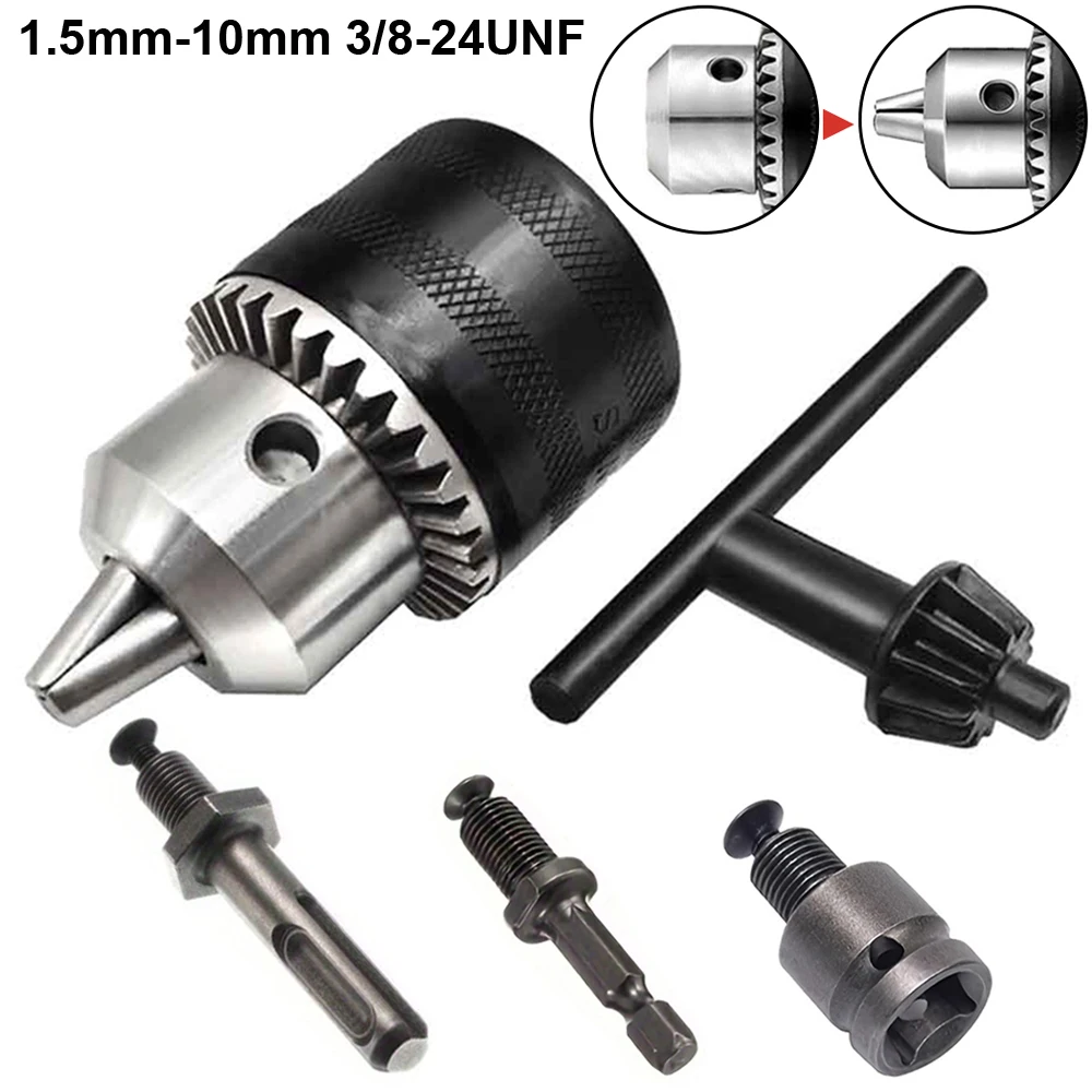10mm Metal Drill Chuck With Self Locking Functionality, Designed For Quick Bit Changes On Most Hand And Power Drills, Built To Last (blue - View #3