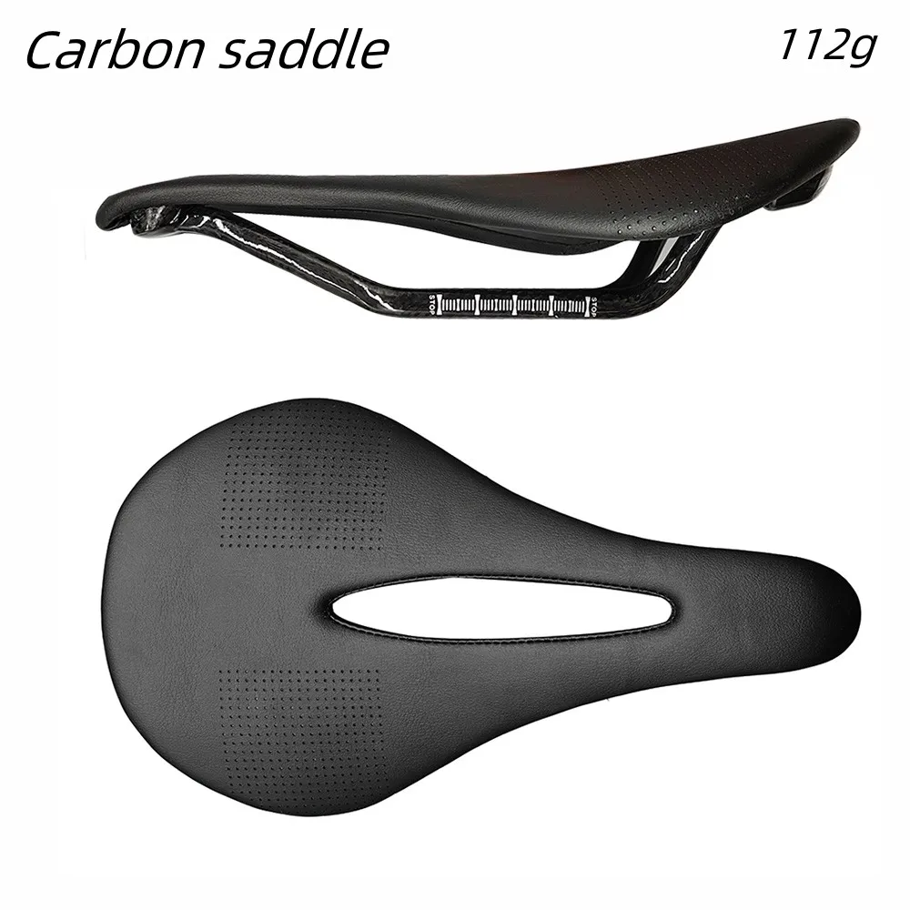 

2023 new Bicycle Saddle MTB Bike Saddles Carbon Fiber Saddle 243-143 mm/112g Road Bike Bicycle