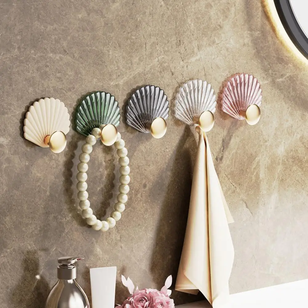 

Sticky Hooks 4Pcs Delicate Strong Paste No Punching Self Adhesive Wall Hooks Home Accessory