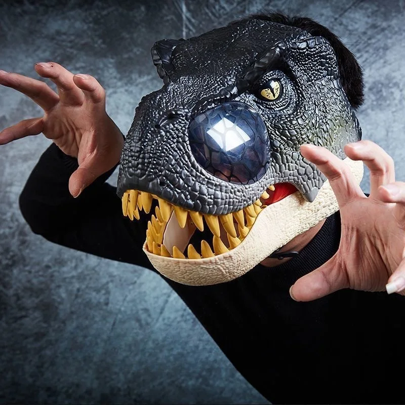 Funny Dinosaur Mask - Movable Jaw Halloween Cosplay Prop