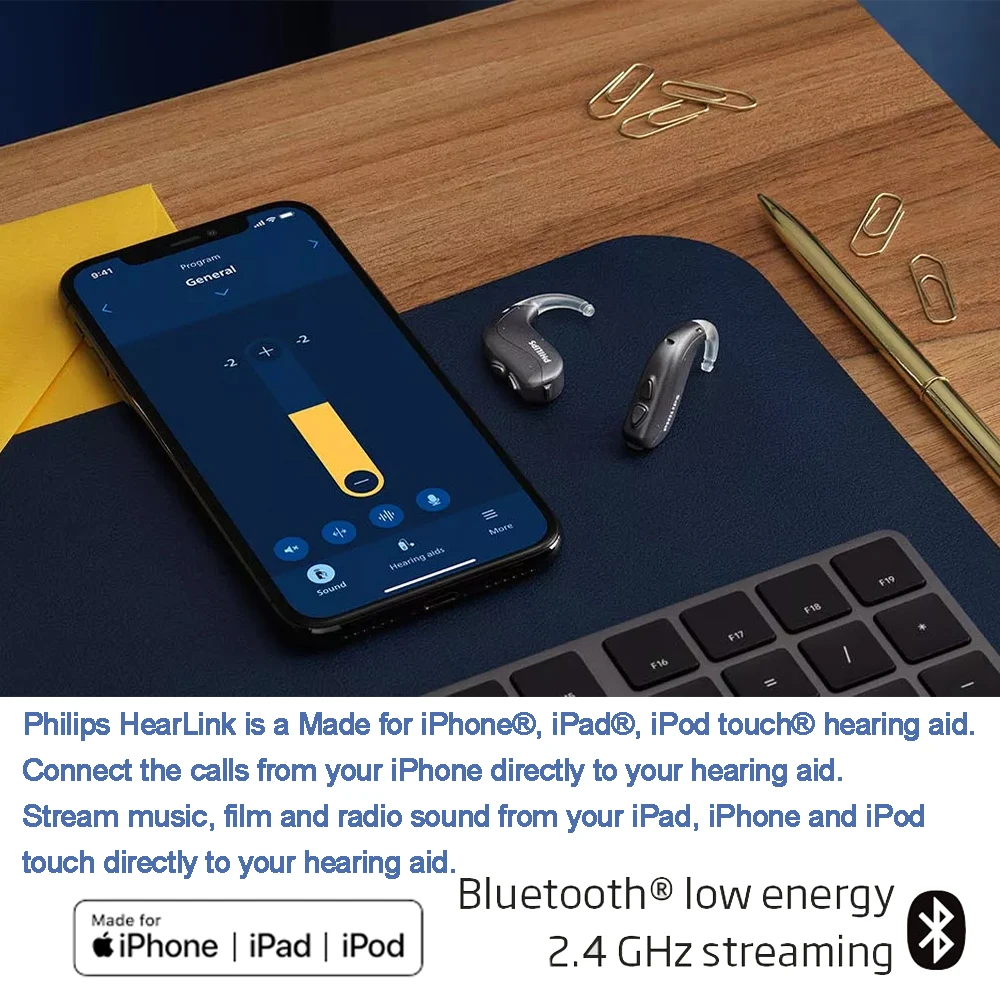 Hearlink 2000/3000 PP hearing aids 115db Digital Programmable  Mobile Phone Remote Adjust 2.4G Bluetooth wireless Hearing aid 5