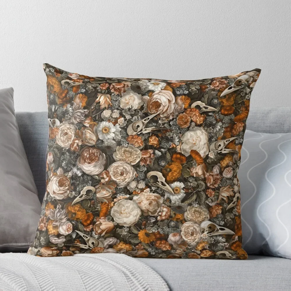 

Baroque Macabre Throw Pillow Pillow Case ornamental pillows Embroidered Cushion Cover