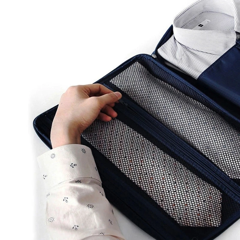 Men's Nylon Luggage Travel Bags For Shirt Lightweight Packing Organizer Garment Packing Cubes Luggage Suitcase Male Bag - 4