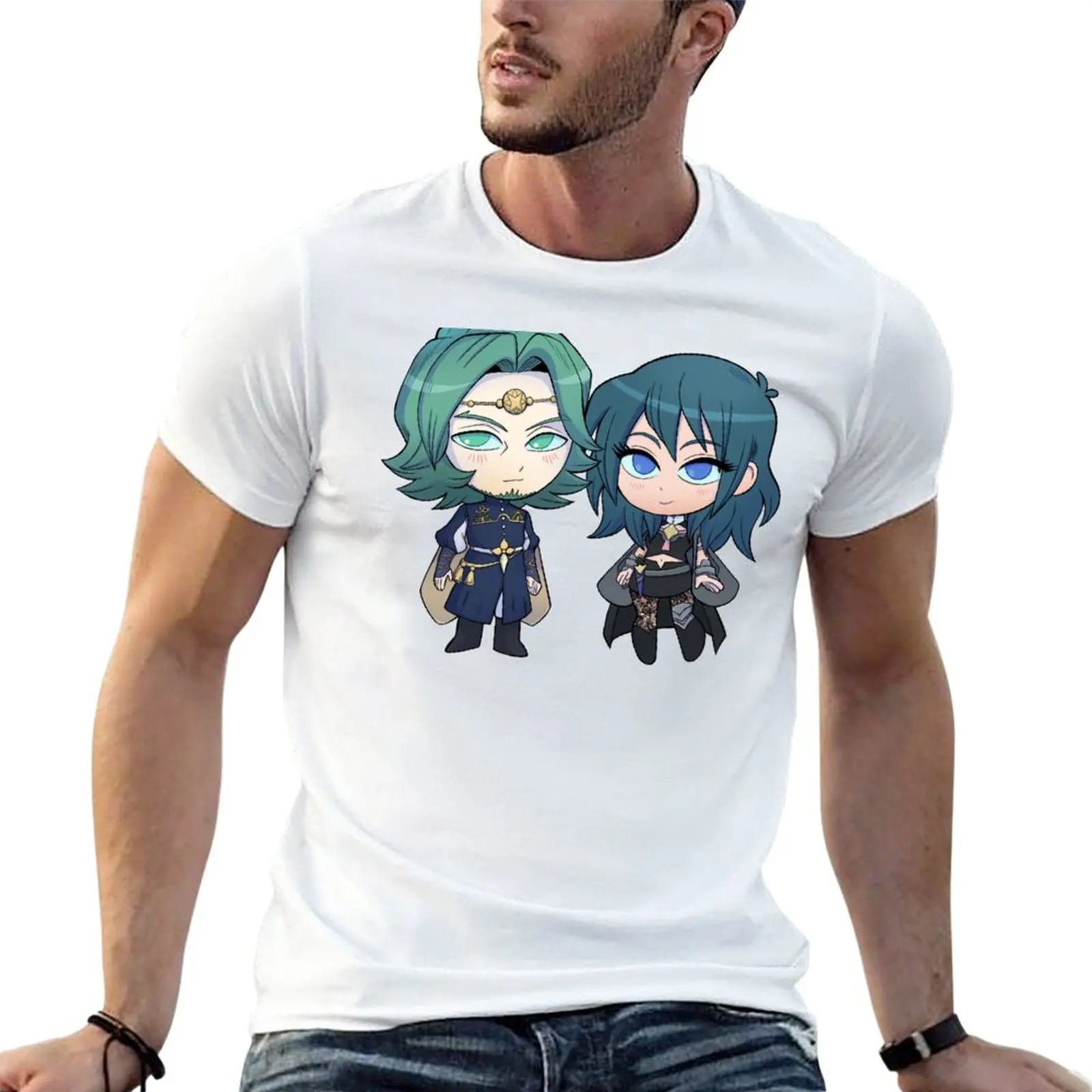 Byleth (F!Byleth) E Seteth - Fire Emblem Tre Case-Chibi Cuties T-Shirt Blanks Customizeds T Shirt Per Uomo