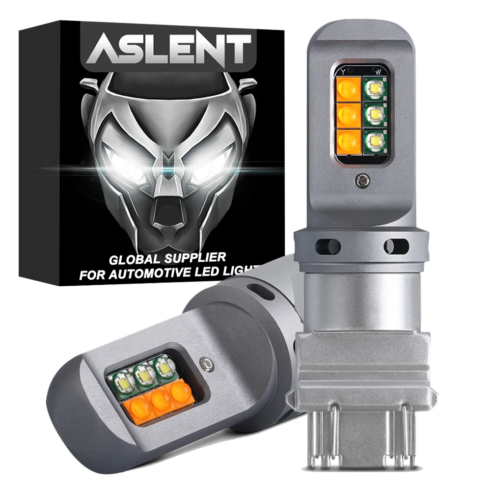 

2 шт. 1157 P21/5 Вт BAY15D T20 7443 W21/5 Вт T25 3157 P27/7 Вт DRL белые поворотники янтарно-желтые двухцветные 1800 лм 12 В