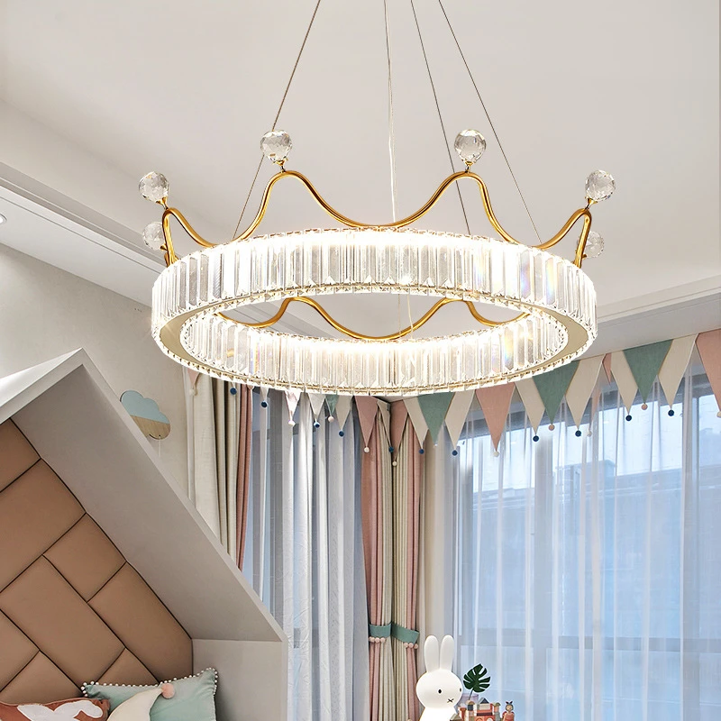 

Modern Home Simple Pendant Lights Nordic Ins Crystal Decorative Hanging Lamp Living Room Dining Room metal Luxury Chandelier