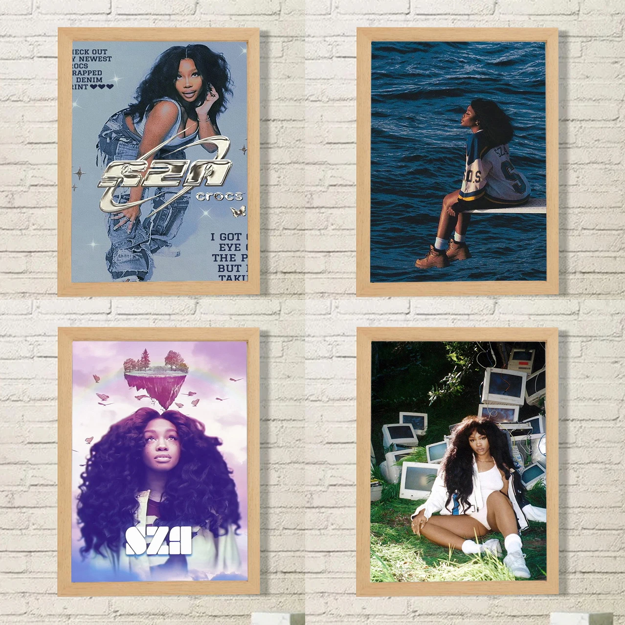 

Sza Posters for Wall Decor Pop Singer Popular Female Star Bar Decorative Paintings Home and Decoration Poster Room Art Canvas