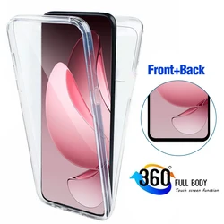 360° Full Body Protection Clear Case - Shockproof and Double - Sided Guard for OPPO Reno13 (Transparent)