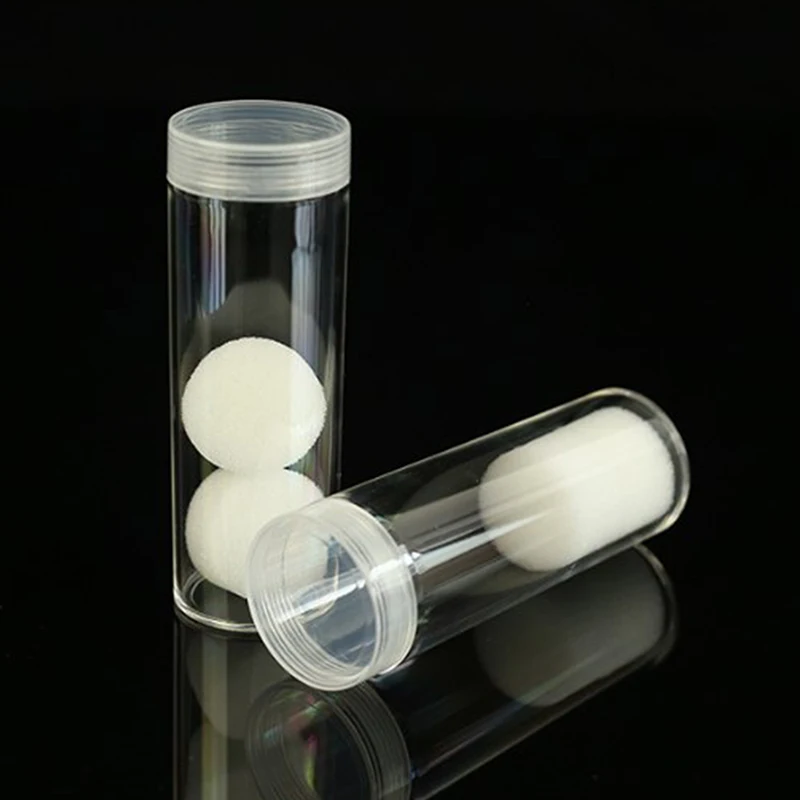 19-32mm Clear Plastic Roll Coins Storage Tube Protective Tube Holder Coins Collect Protect Small Empty Storage Box Tools