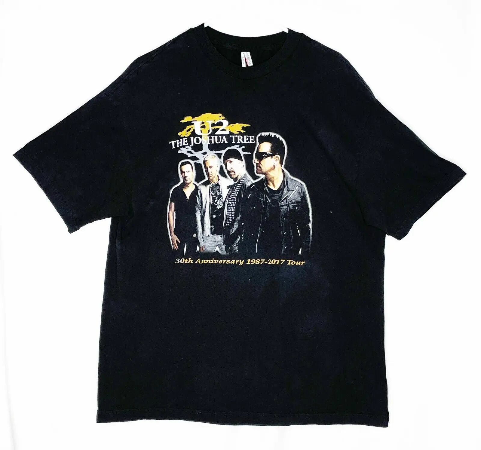T-Shirt U2 Tee The Giosuè Tree Tour 2017 Nero (Nessuna Dimensione Etichettata)