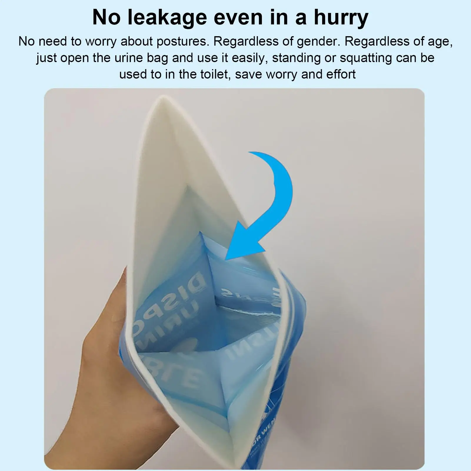 여행용 배뇨 가방 900ml 휴대용 여행용 소변기 구토 가방 유출 방지 화장실 솔루션 하이킹을 위한 개인 관리 제품