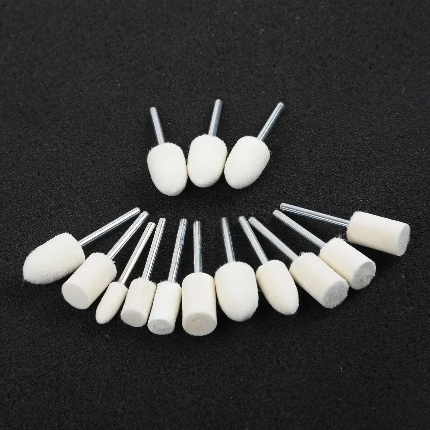25Pcs Felt Polishing Buffing Buffer Pad Set Accessories For Rotary Tools Felt Buffing Wheels Felt Polishing Cushion Kits 5