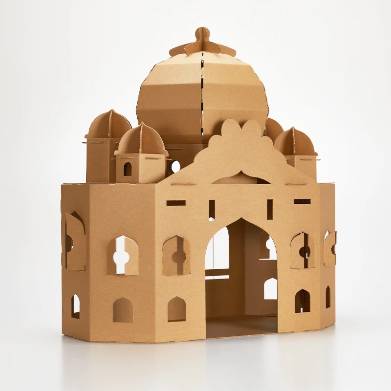 Prodotti Per Animali Domestici Carta Cat House Design Nikita Style Divertente Cartone Cat Scratch Bed Cartone Ondulato