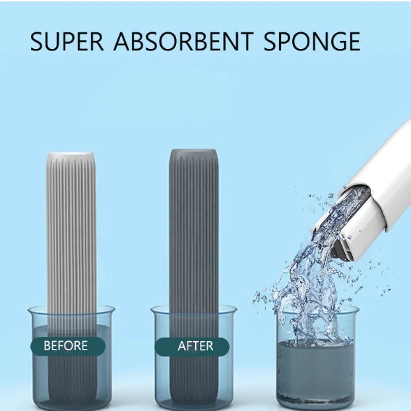 New Portable Mini Squeeze Mop Household Kitchen Car Cleaning Mop Desk Cleaning Glass Sponge Cleaning Mop Household Cleaning Tool