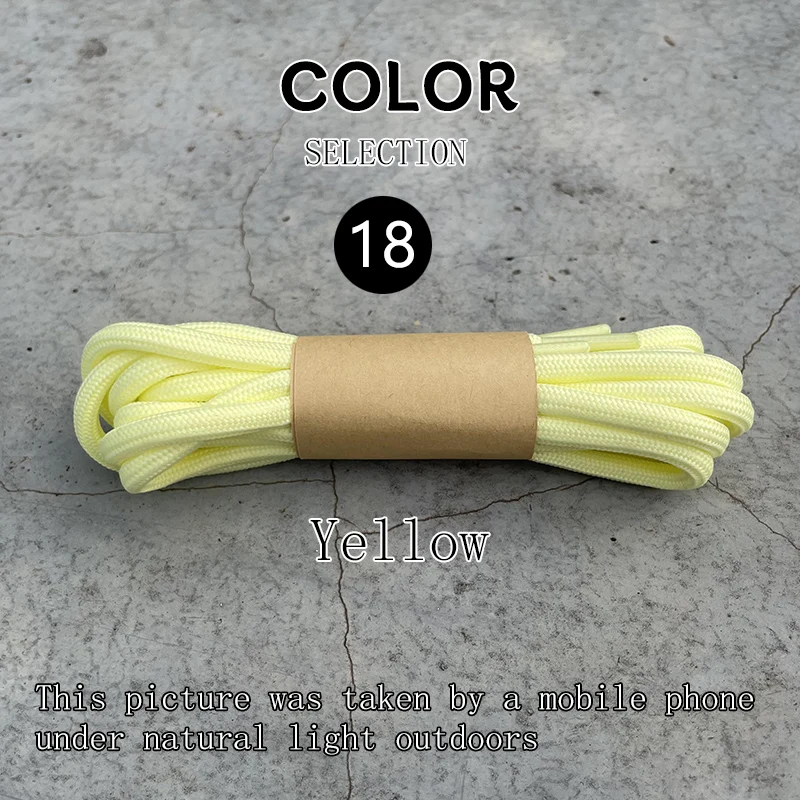 Enhanced Circular 5mm Thick Sneakers Shoe Laces