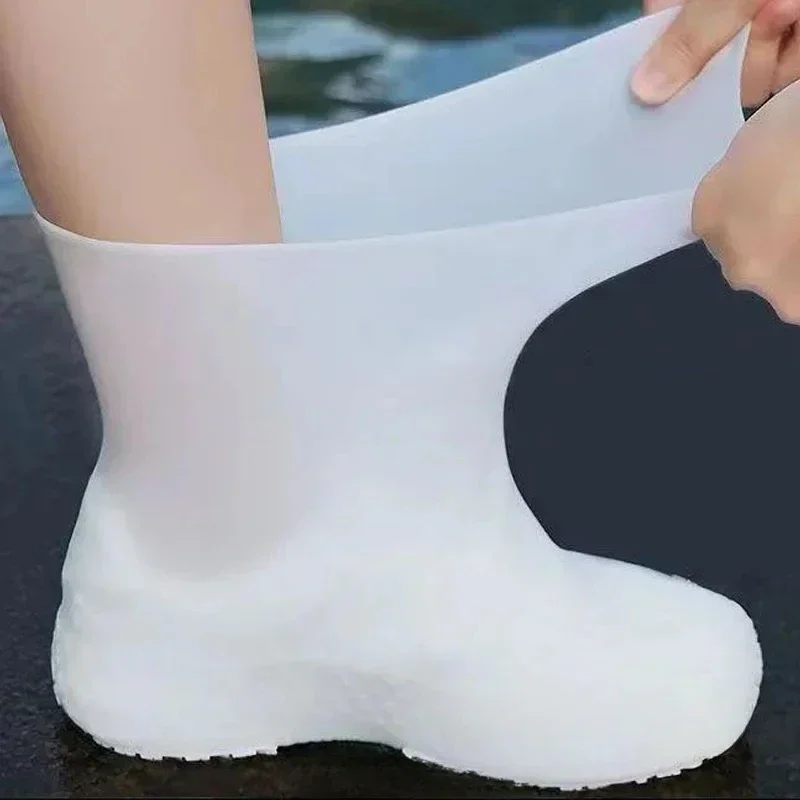 Rain Shoe Covers Outdoor Thickened Waterproof Anti-slip Dust