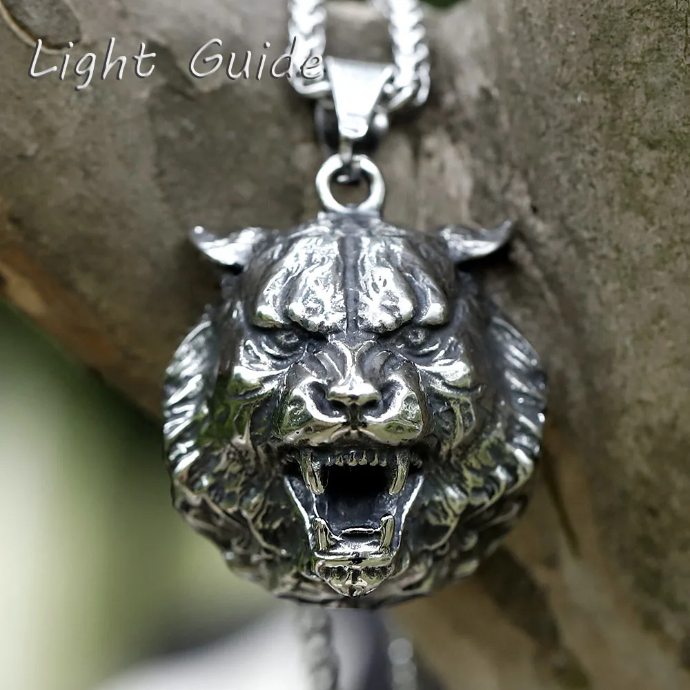 Collana Uomo Viking Con Lupo Norreno In Argento Sterling: Amuleto Portafortuna, Regalo Per Uomini - 3