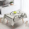 Ins Style Morandi Abstract Geometric Pattern Tablecloth Waterproof and Fade-proof Cafe Nordic Style Decorative Tablecloth 2