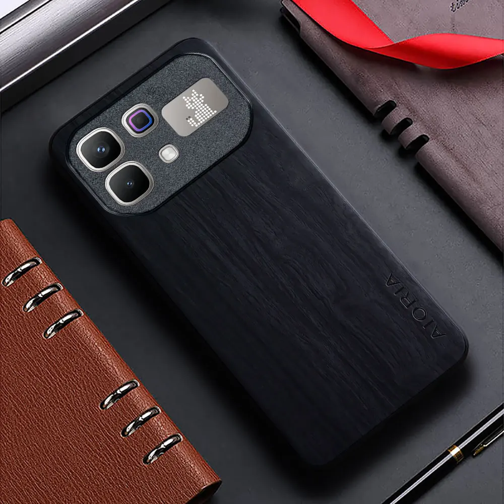 Bamboo Wood Pattern Leather Back Cover Case
