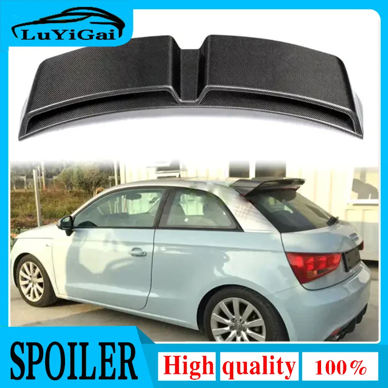 

YKSRDNF Rear Roof Spoiler Wing for Audi A1 R18 2010-2014 High Quality Carbon Fiber Trunk Lip Wing Spoiler