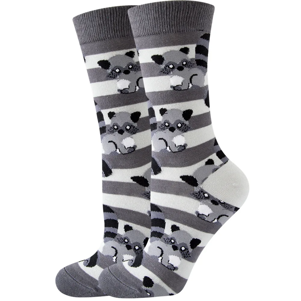 High-Quality Kawaii Cartoon Animal & Fruit Trendy Women's Socks - Harajuku Happy Collection