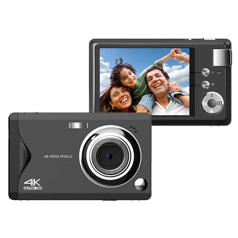 

Winait 4k Max 48 Mega Pixels Home Use Digital Compact Video Camera with 3.0'' IPS Screen and 16x Digital Zoom