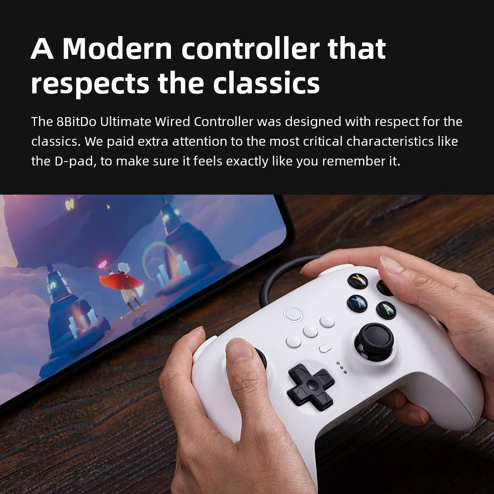 8BitDo Ƽ Ʈѷ,  USB ȣȯ, ȵ̵  10,11,  ũ ġ,  