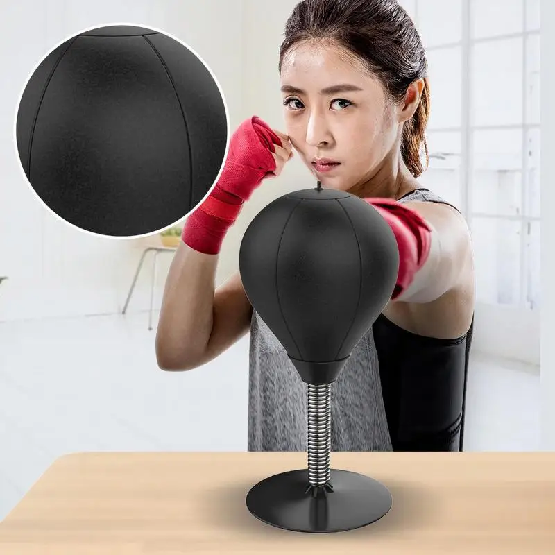 Desktop Punching Bag, Desk Boxing Bag with Suction Cup Counter Top Stress  Relief Punching Bag Fun Punch Rage Bag Door Punching Bag for Kids Adults