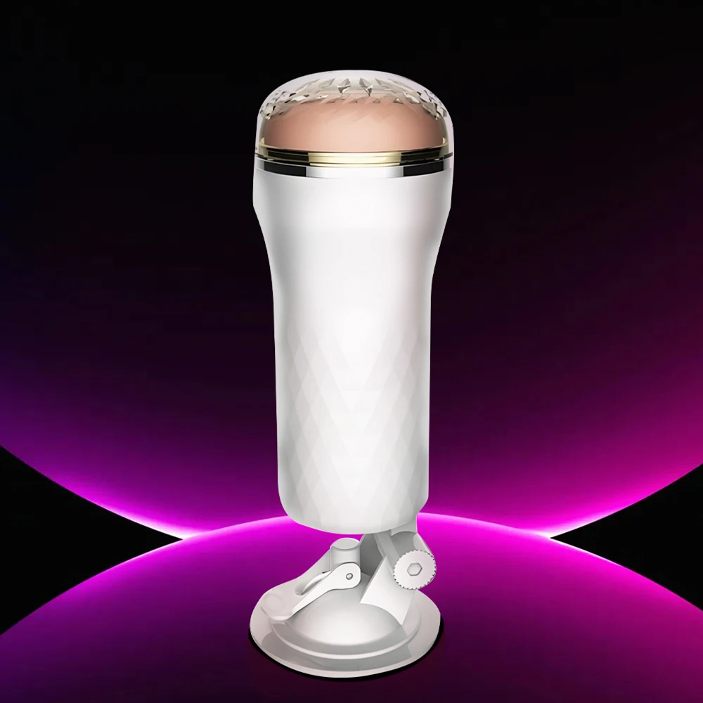 Men's Masturbation Cup Penis Trainer Male Manual Masturbator Hands-Free Suction Cup 3D Simulation Pocket Pussy Sex Toy For Men