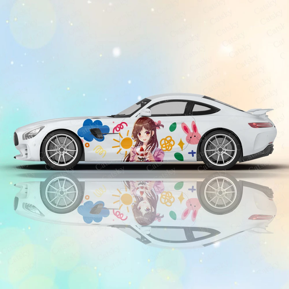 

Chizuru Ichinose Anime Kanojo, Okarishimasu Car Body Stickers Itasha Vinyl Car Side Decal Sticker Car Automotive Decor Film