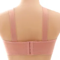 Soutien-gorge sans bonnet fin Non magnétique, brillant, gros Mm, grande taille, sans armatures, confortable, respirant, froncé, sous-vêtements pour femmes, nouvelle collection 2