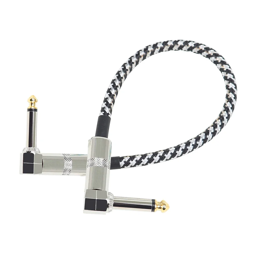 IRIN 3Pcs Guitar Pedal Cable AUX Wire Cord 6.5 to 6.5 Jack Nylon Braided Audio Cables for Electric Guitar Bass Music Amplifier
