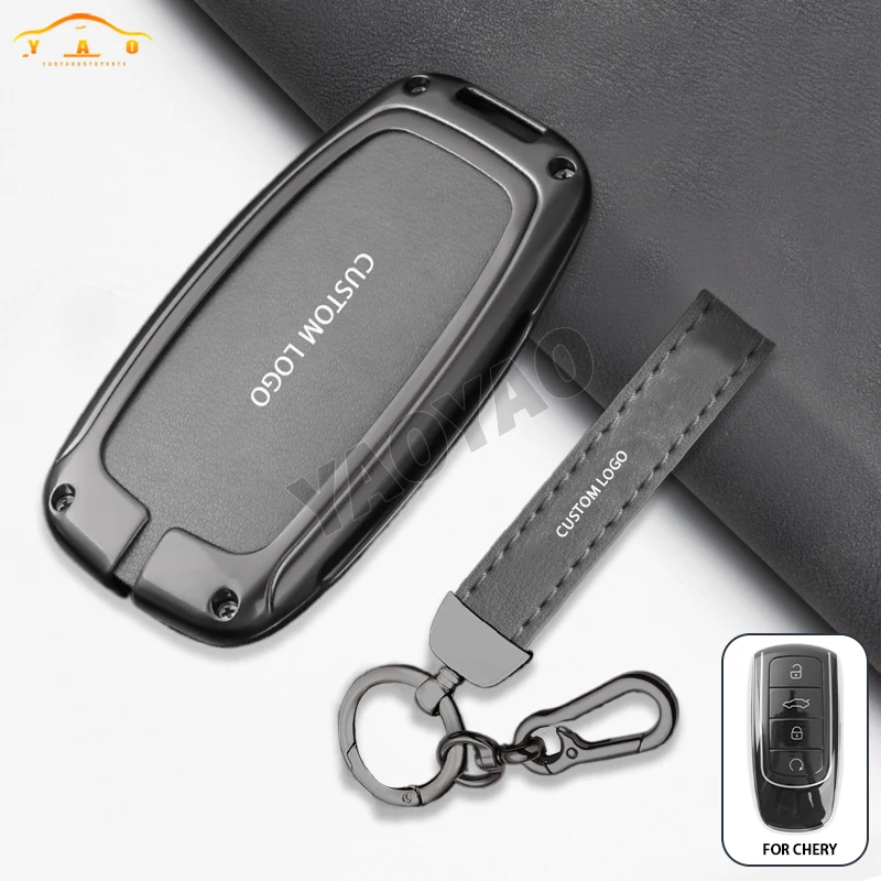 

New Design Key Case Zinc Alloy Cover Fob For Chery Tiggo 8 New 5 plus 7pro Keychain Protector Accessories