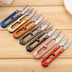 Ciseaux à coudre en forme de U, 1 pièce, pinces pour couper, pour couper, en métal, pour la broderie, ciseaux artisanaux, tailleurs, Tagliafilo 