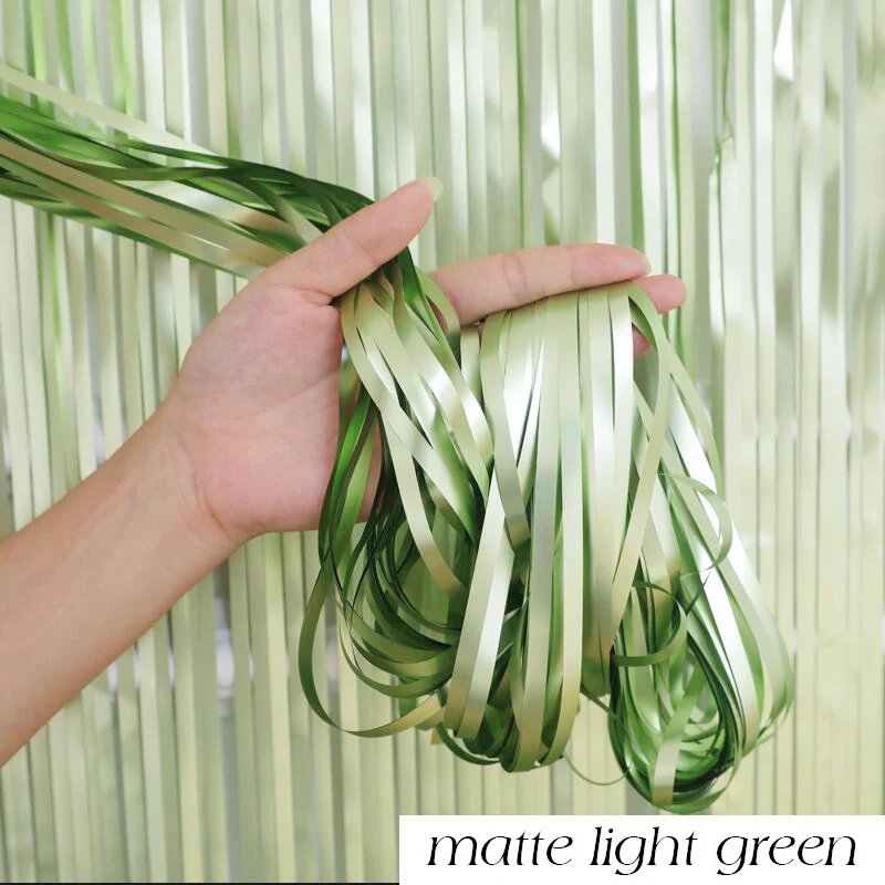 Matte Foil Tassel Fringe Curtain for Celebrations and Events