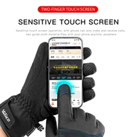 Autumn Winter Outdoor Sports Cycling Durable Velvet Warm Gloves Touch Screen Waterproof Windproof Anti-slip Cold Resistant 2