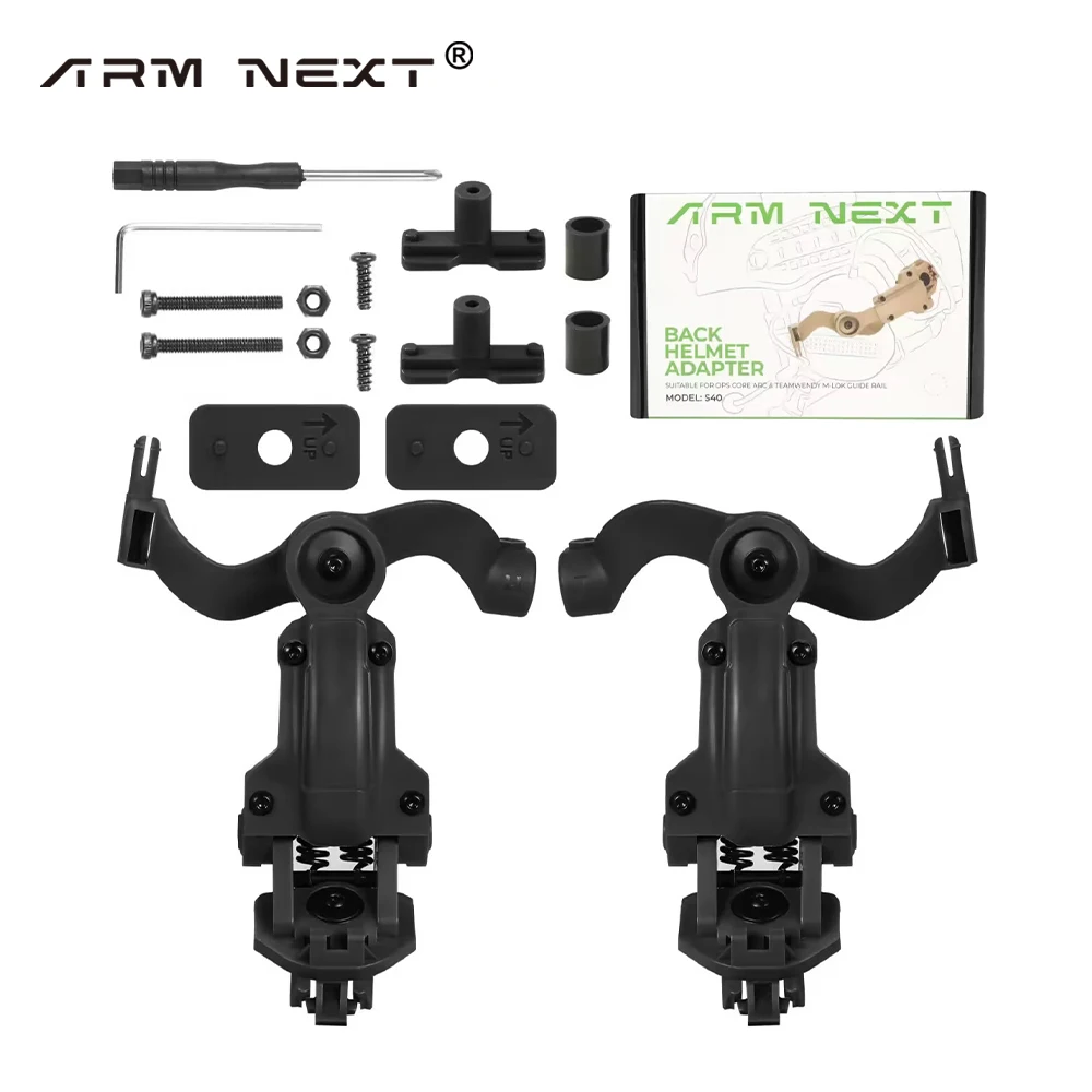 Tactical Headset Bracket 360&deg; Rotation Adapter Fit OPS Core ARC Team Wendy M-LOK Rail