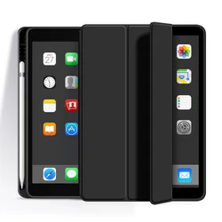 Premium iPad Case with Pencil Holder - Multifunctional and Durable for Pro 13 air 13 inch (Black)