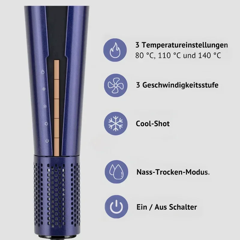2024 New Design Negative Ion Airflow Straightening Drying Flat Iron Airstrait 2 in 1 One Step Hair Dryer Straightener 3